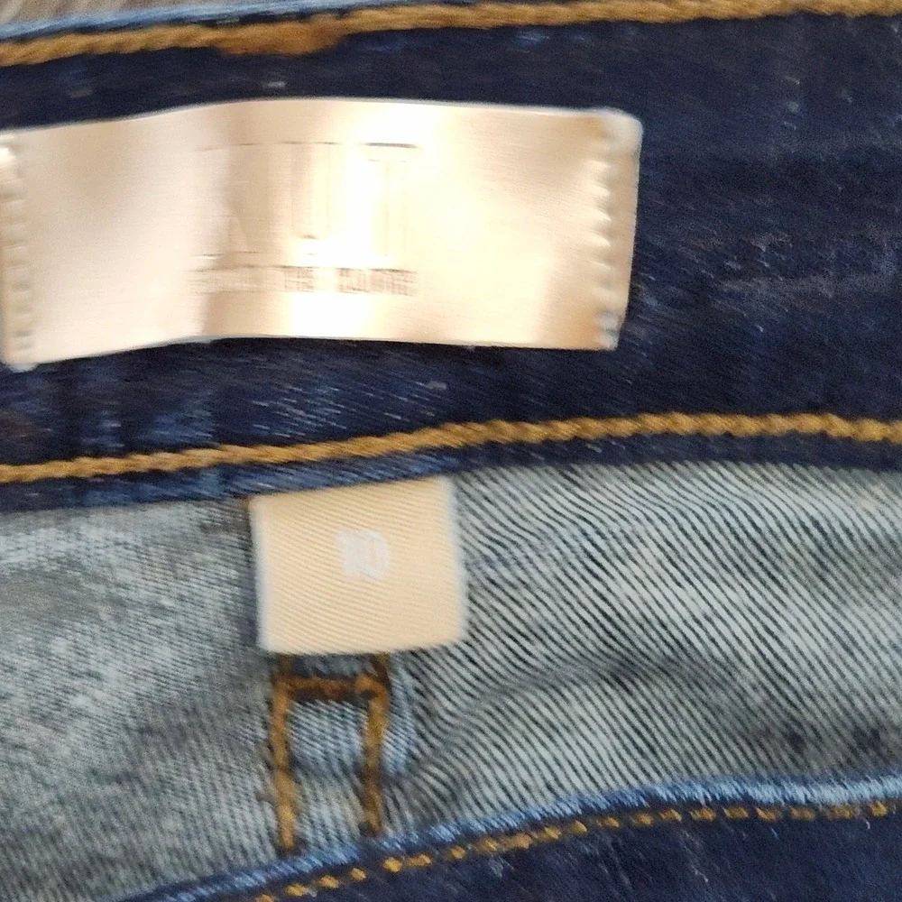 Kut from the Kloth Womens Dark Wash Straight Leg Jeans Size 10 Blue Denim